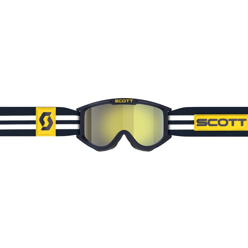 Motokrossiprillid SCOTT 89X Era sinine ja valge kollase kroomitud pleksiga allahindlus