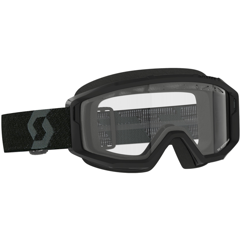 SCOTT Primal Enduro motokrossiprillid mustad läbipaistva pleksiga