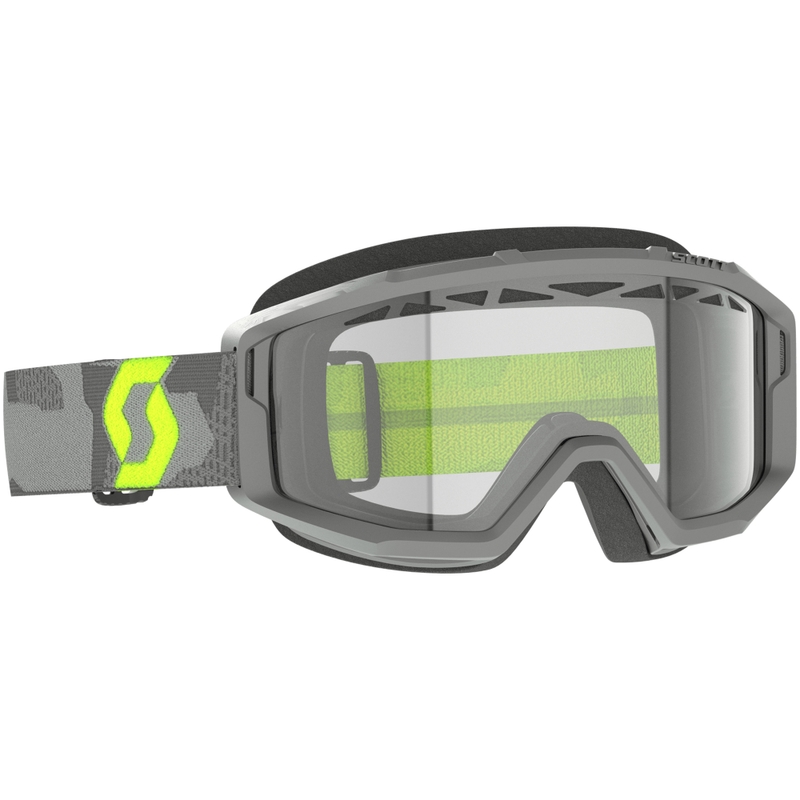 Motokrossiprillid SCOTT Primal Enduro hallikas-fluo kollane läbipaistva pleksiga