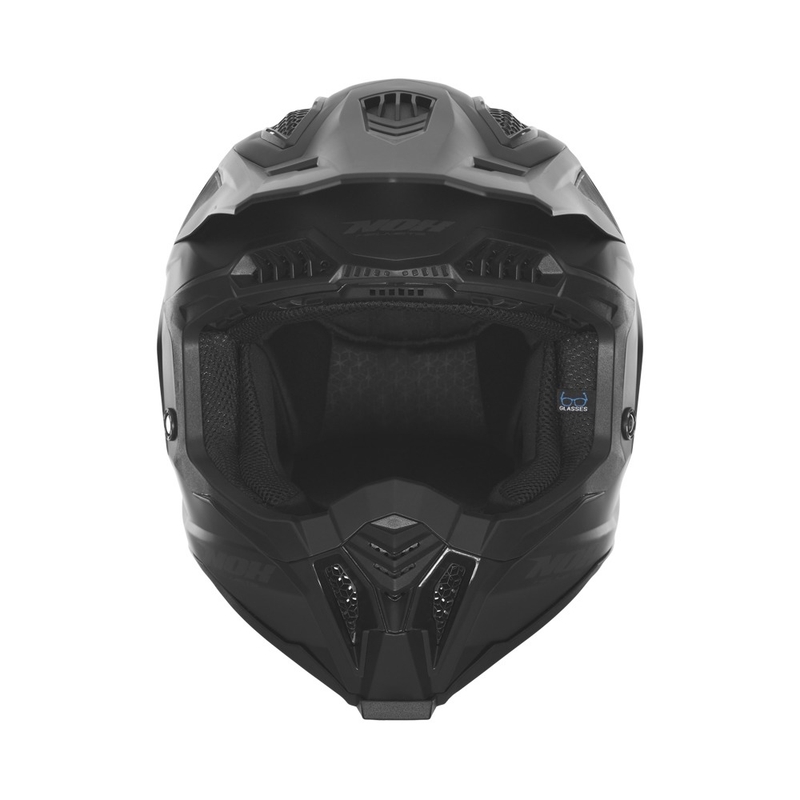 Motokrossikiiver NOX N634 matt must