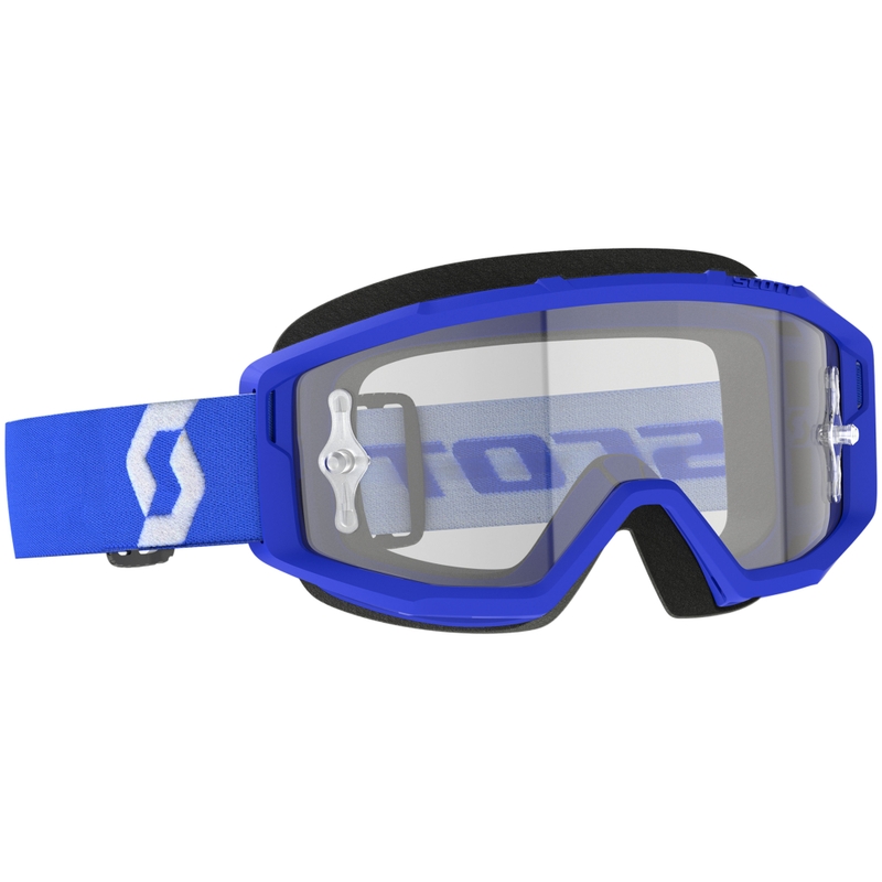 Motokrossiprillid SCOTT Primal Clear sinine läbipaistva pleksiga