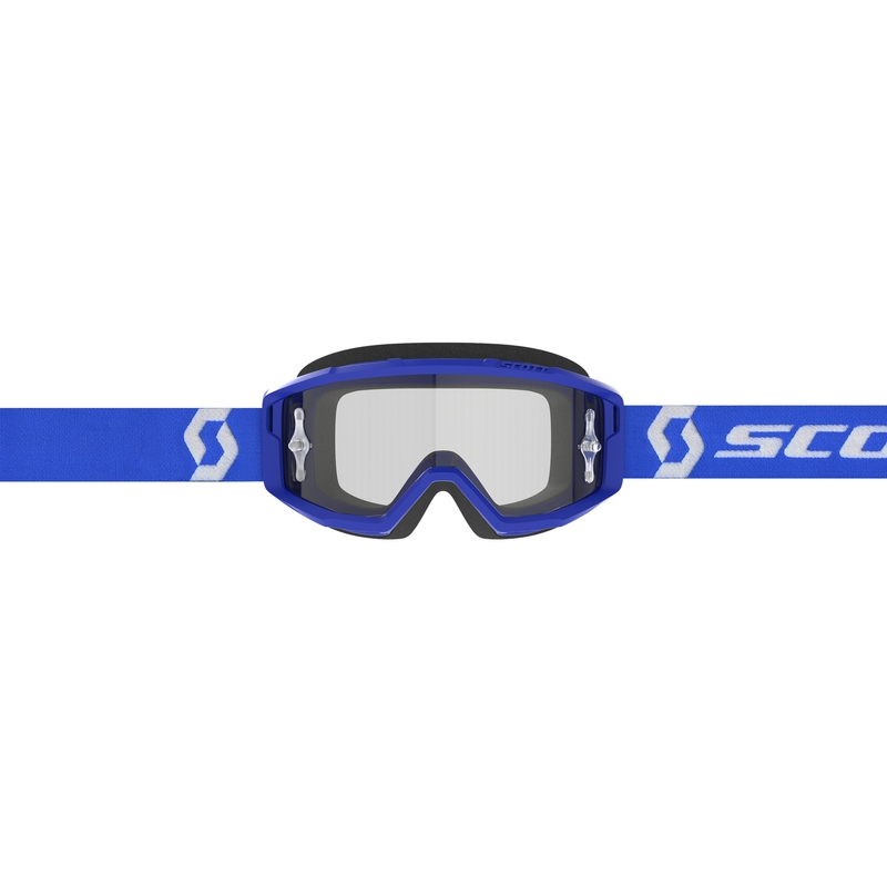 Motokrossiprillid SCOTT Primal Clear sinine läbipaistva pleksiga