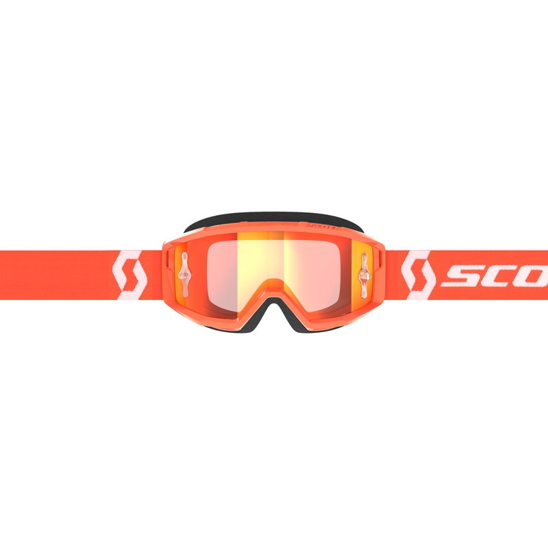 Motokrossiprillid SCOTT Primal CH oranž ja valge kroomitud oranži pleksiga