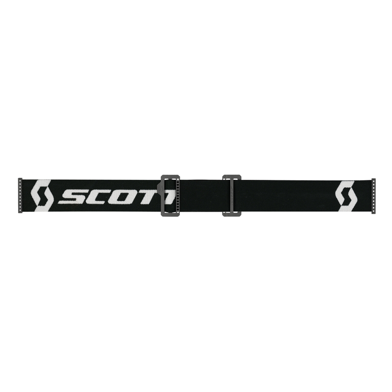 Motokrosové brýle SCOTT Primal CH černo-bílé s chrom stříbrným plexi