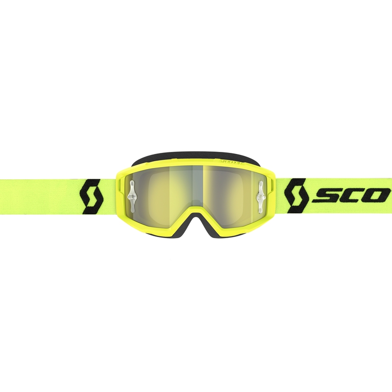 Motokross prillid SCOTT Primal CH kollane-mustad kroomkollase pleksiga