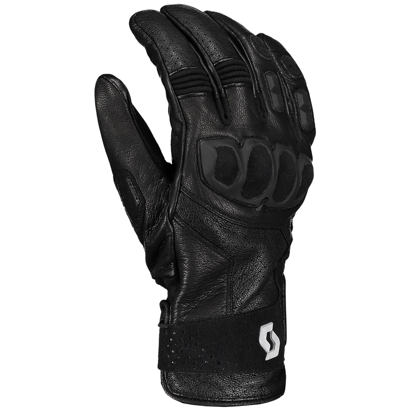 Nahast mootorratta kindad SCOTT SPORT ADV mustad