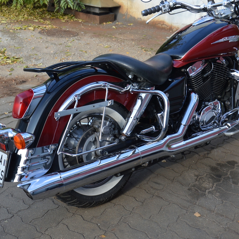 Toetusraamid seljatoega pagasikottidele HONDA VT1100 C3 Aero kroomitud