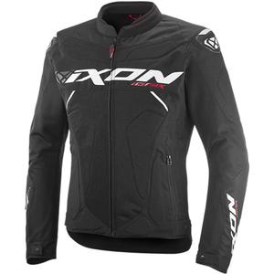 Mootorratta jakk IXON Ionix must ja valge