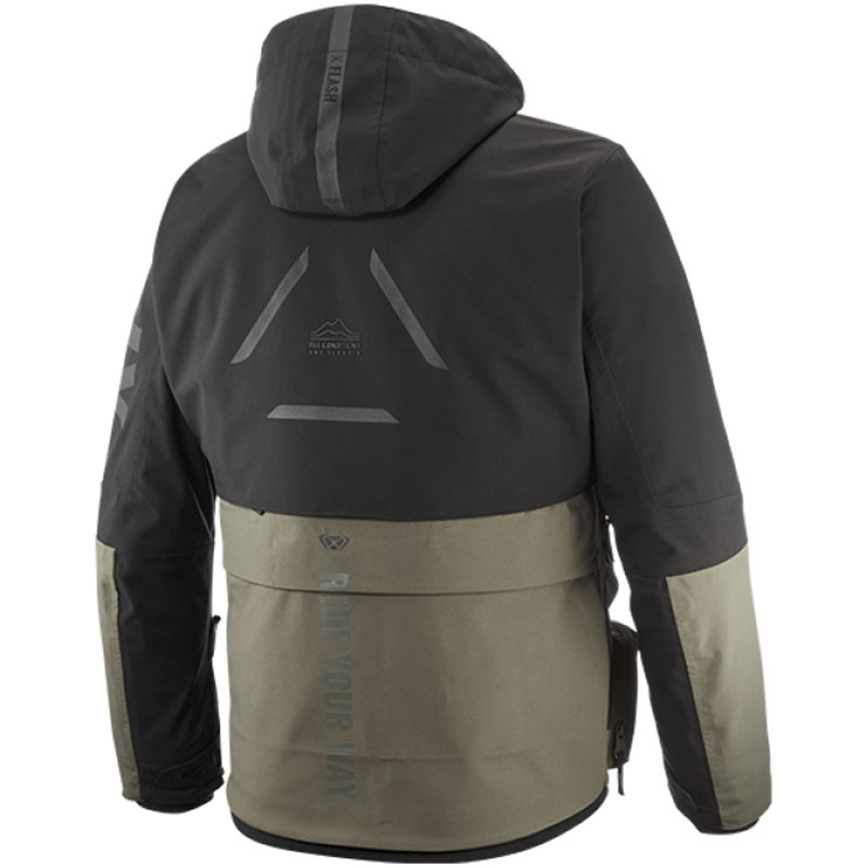 Mootorratta jakk IXON Etna khaki-must
