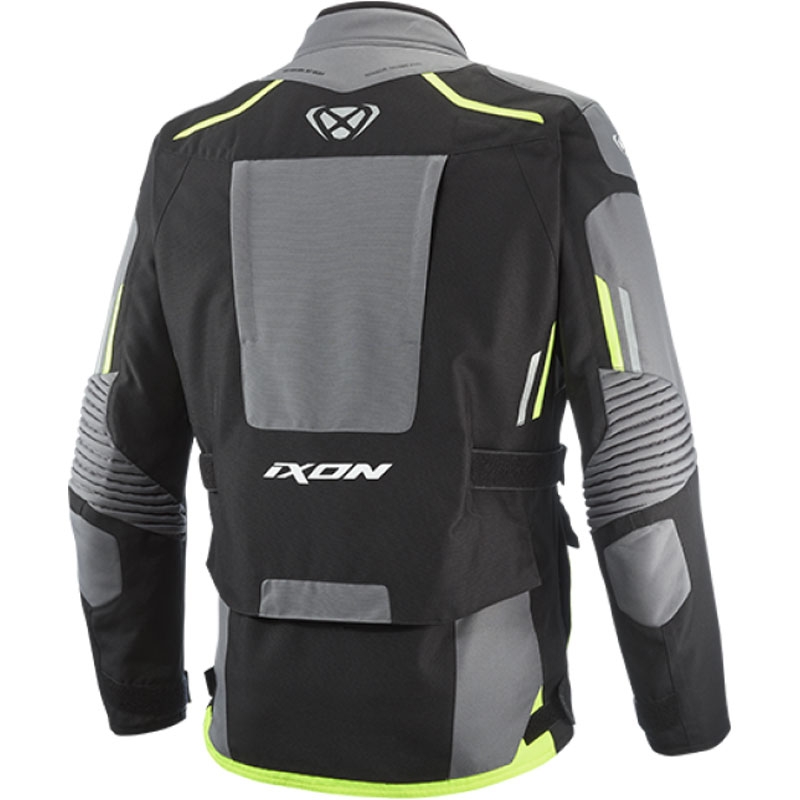 Mootorratta jakk IXON Midgard must-hall-fluo kollane