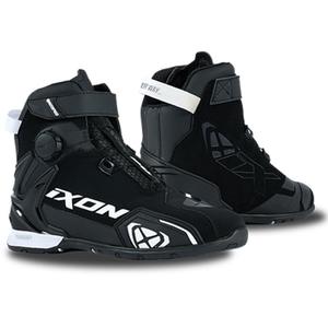 Naiste IXON Bull 2 WP must-valged mootorratta saapad