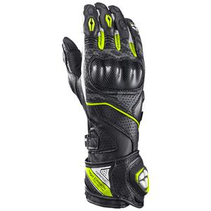 Mootorrattakindad IXON Tornado Air must-valge-fluo kollane