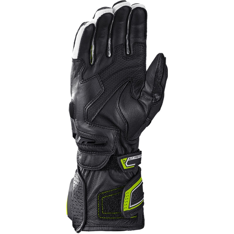 Mootorrattakindad IXON Tornado Air must-valge-fluo kollane
