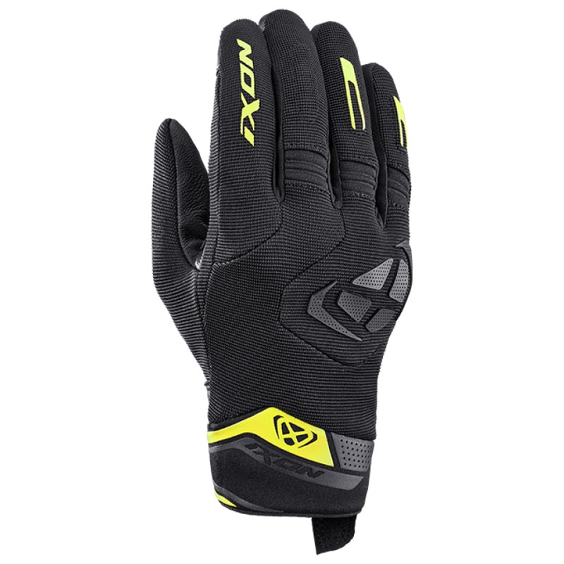 Mootorrattakindad IXON Mig 2 must-fluo kollane