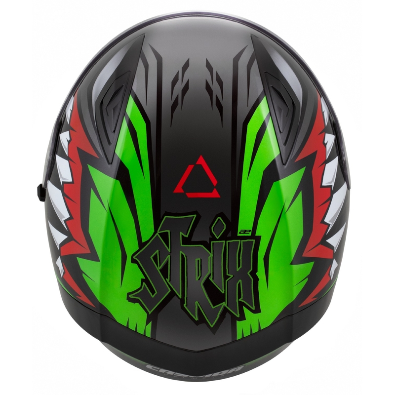 Integreeritud kiiver Cassida Orbit Strix punane-roheline-hall-valge-must