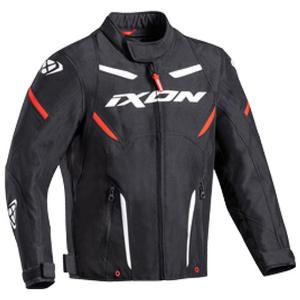 Laste mootorrattajope IXON Striker must ja valge