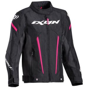 Laste mootorratta jakk IXON Striker must ja roosa