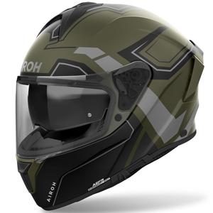 Integreeritud mootorratta kiiver Airoh SPARK 2 Dart matt khaki roheline