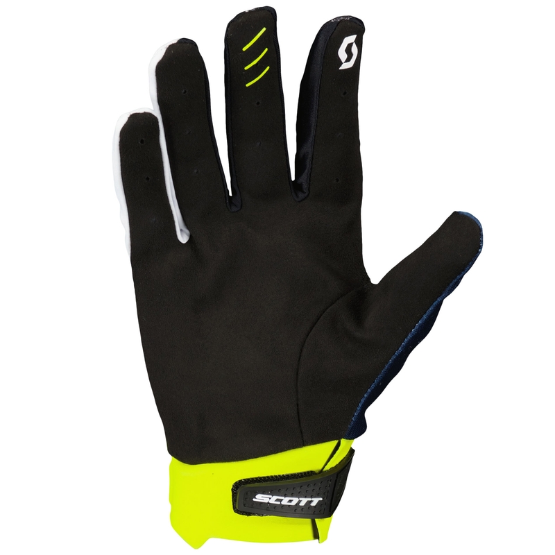 Motokross-kindad SCOTT EVO RACE lilla-sinine-fluo kollane