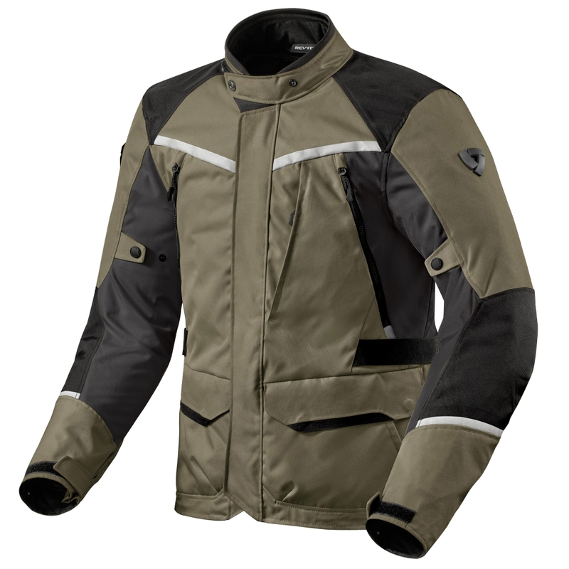 Mootorratta jope Revit Voltiac 3 H2O roheline-hall