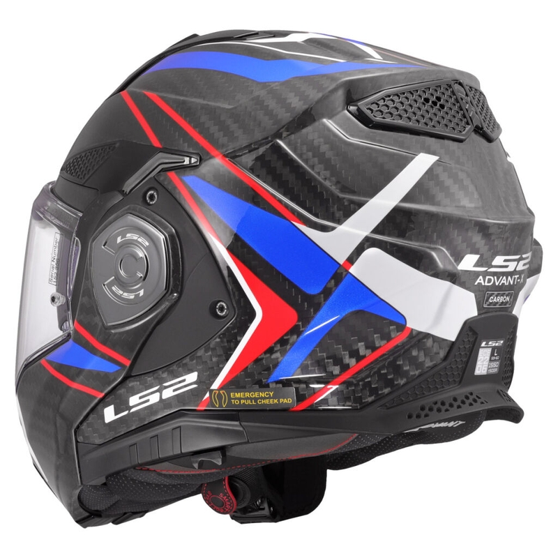 Ümberpööratav mootorratta kiiver LS2 FF901 Advant X C Future II valge-sinine