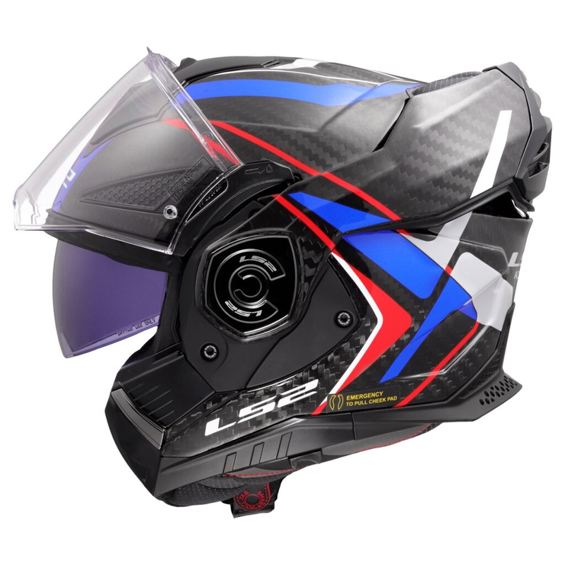 Ümberpööratav mootorratta kiiver LS2 FF901 Advant X C Future II valge-sinine