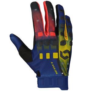 Motokross-kindad SCOTT Podium PRO punane-kollane-sinine