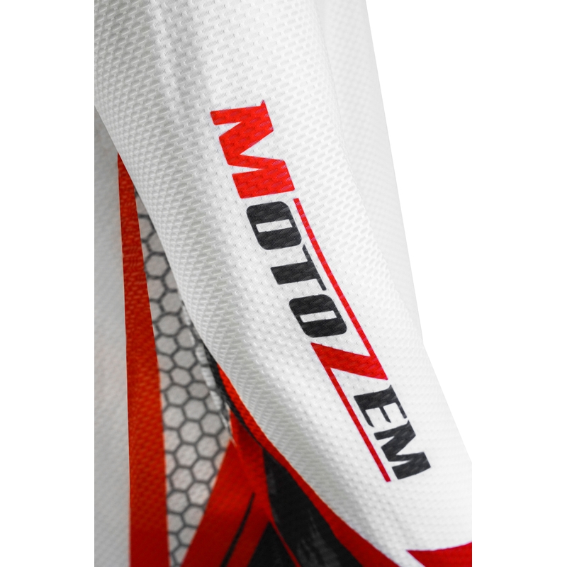 Motokrossi särk MotoZem Ground MX valge-must-punane