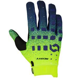 Motokross-kindad SCOTT Podium PRO lilla-sinine-fluo kollane