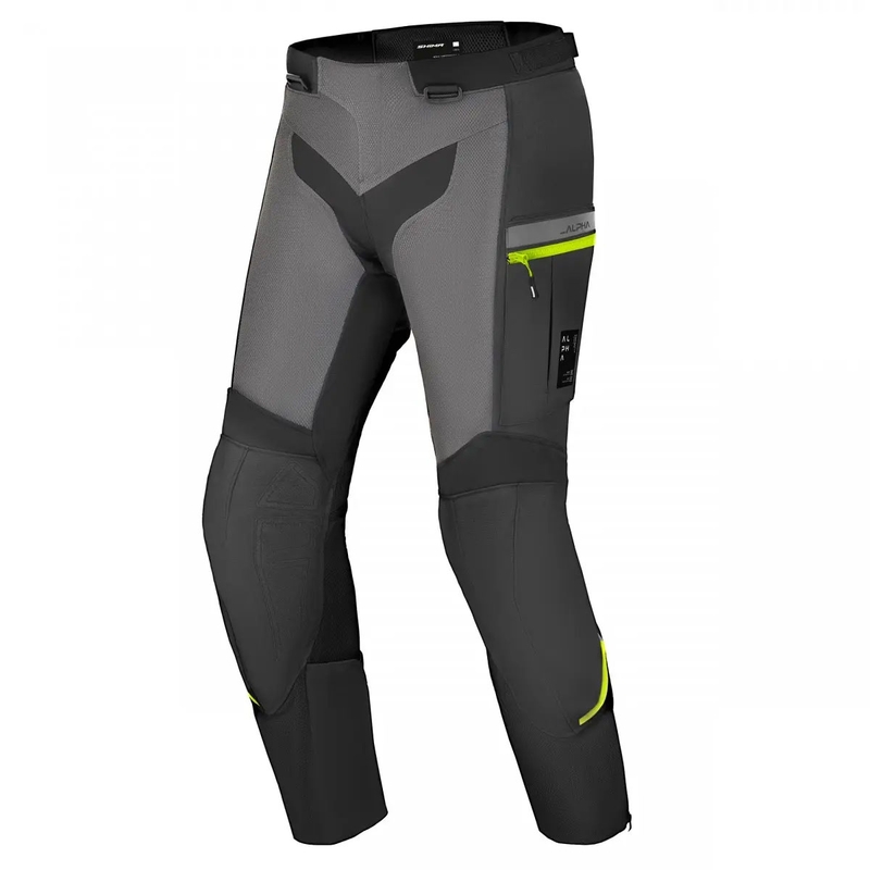 Shima Alpha must-hall-fluo kollased mootorrattapüksid