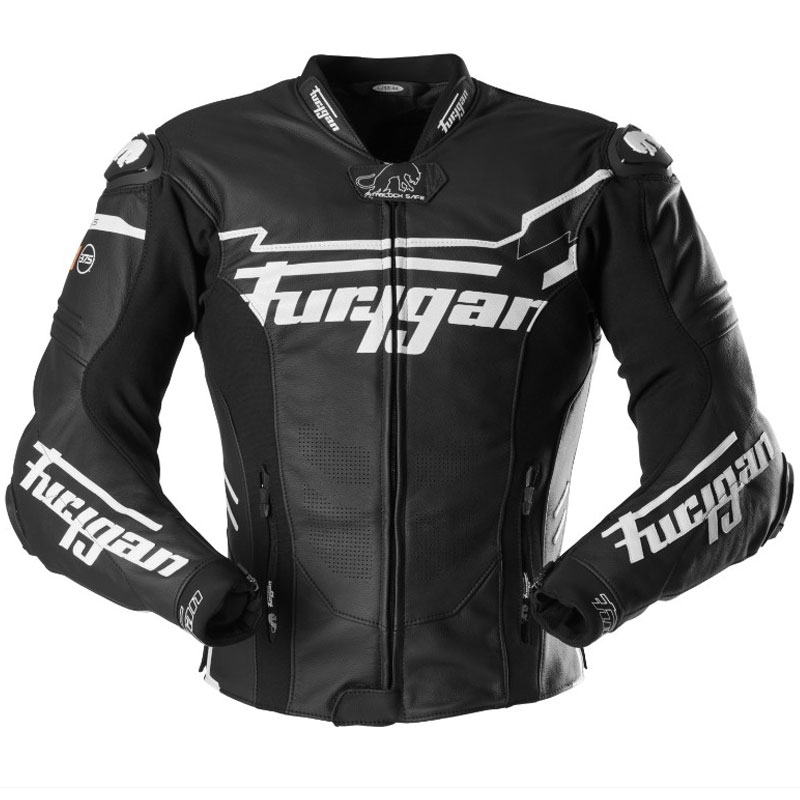 Furygan Sirius must-valge nahast mootorratta jakk