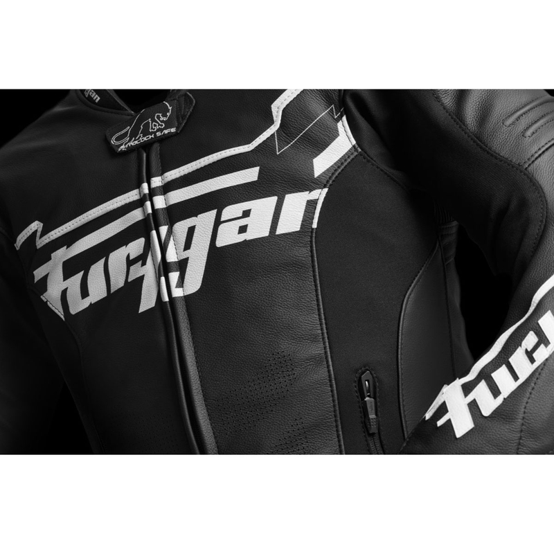 Furygan Sirius must-valge nahast mootorratta jakk