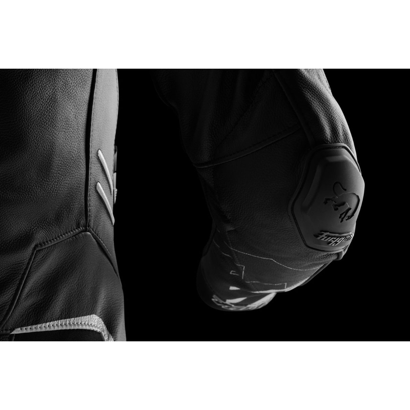 Furygan Sirius must-valge nahast mootorratta jakk