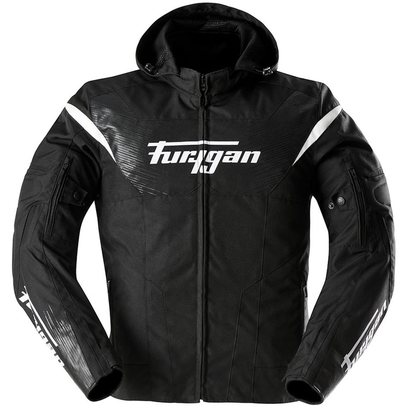 Furygan Shard must-valge mootorratta jakk