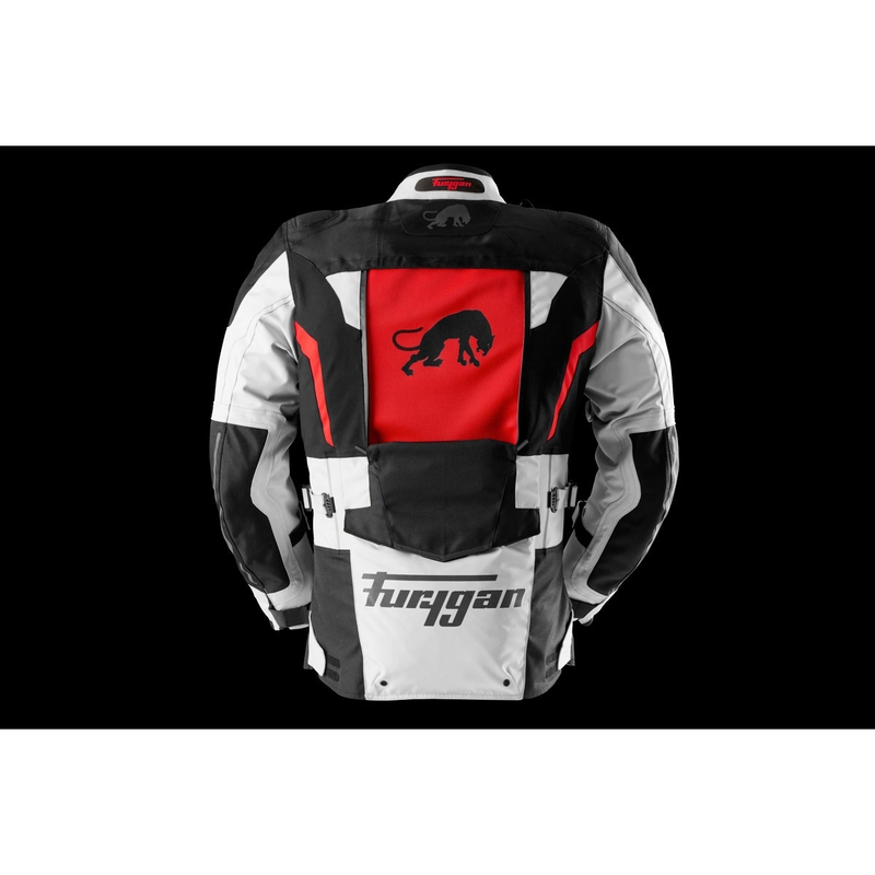 Furygan Montroc Kevlar® Primaloft® 3IN1+ mootorrattajakk must-beež-punane