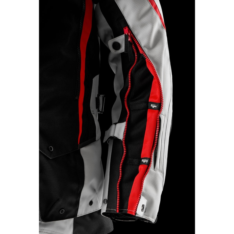 Furygan Montroc Kevlar® Primaloft® 3IN1+ mootorrattajakk must-beež-punane
