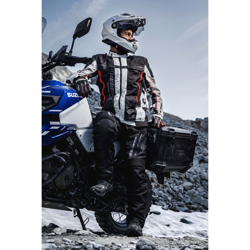 Furygan Montroc Kevlar® Primaloft® 3IN1+ mootorrattajakk must-beež-punane
