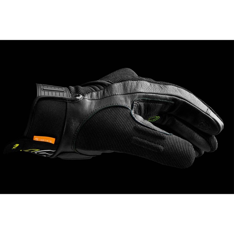 Mootorrattakindad Furygan Jet Neon D3O must-valge-fluo kollane