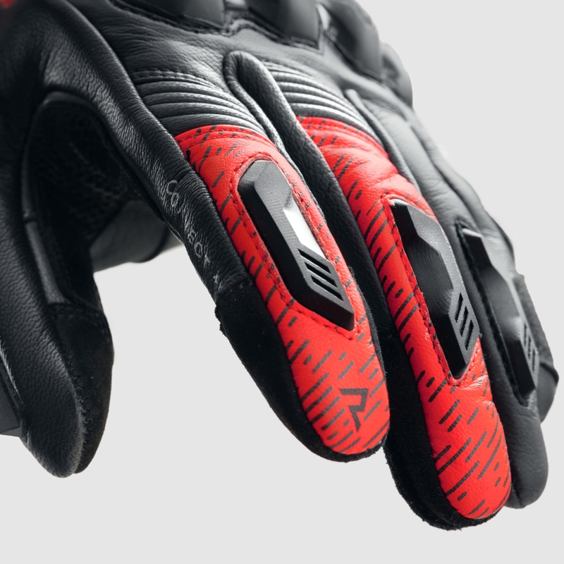 Mootorrattakindad Rebelhorn Viper must-hall-fluo punane