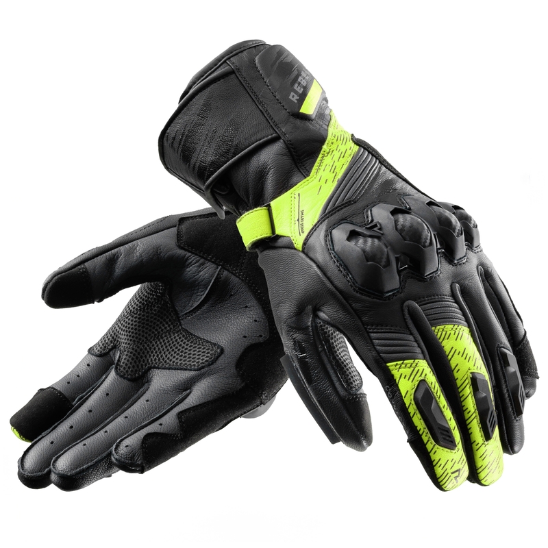 Mootorrattakindad Rebelhorn Viper must-hall-fluo kollane