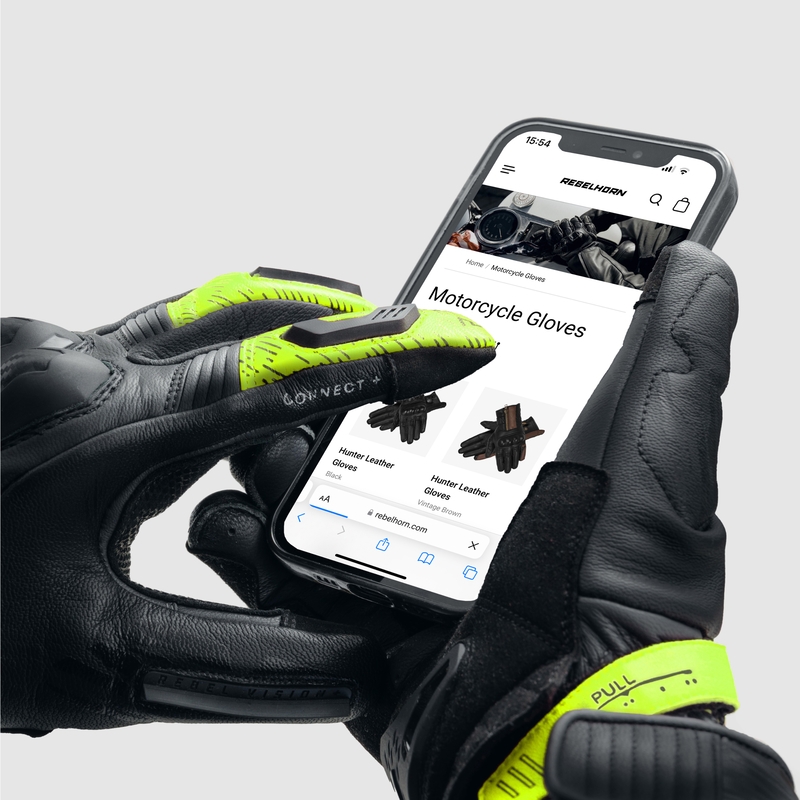 Mootorrattakindad Rebelhorn Viper must-hall-fluo kollane