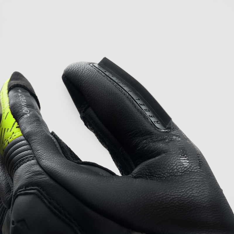 Mootorrattakindad Rebelhorn Viper must-hall-fluo kollane