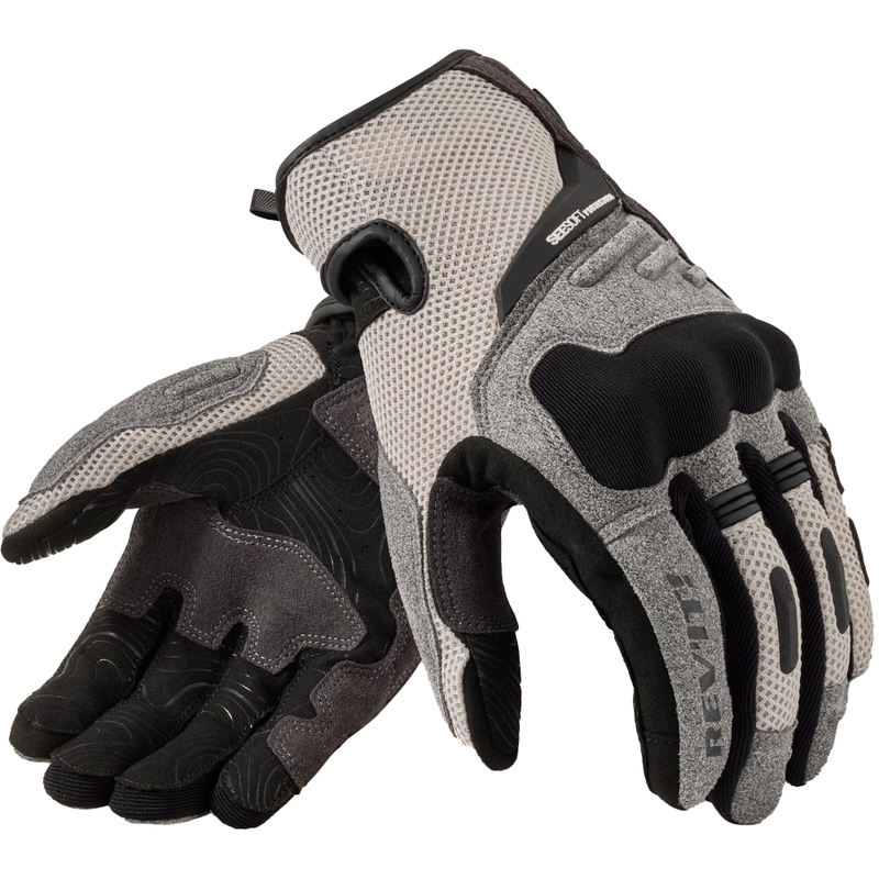 Revit Cavern mootorratta kindad helehall-mustad