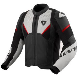 Revit Automate must ja helehall nahast mootorratta jakk