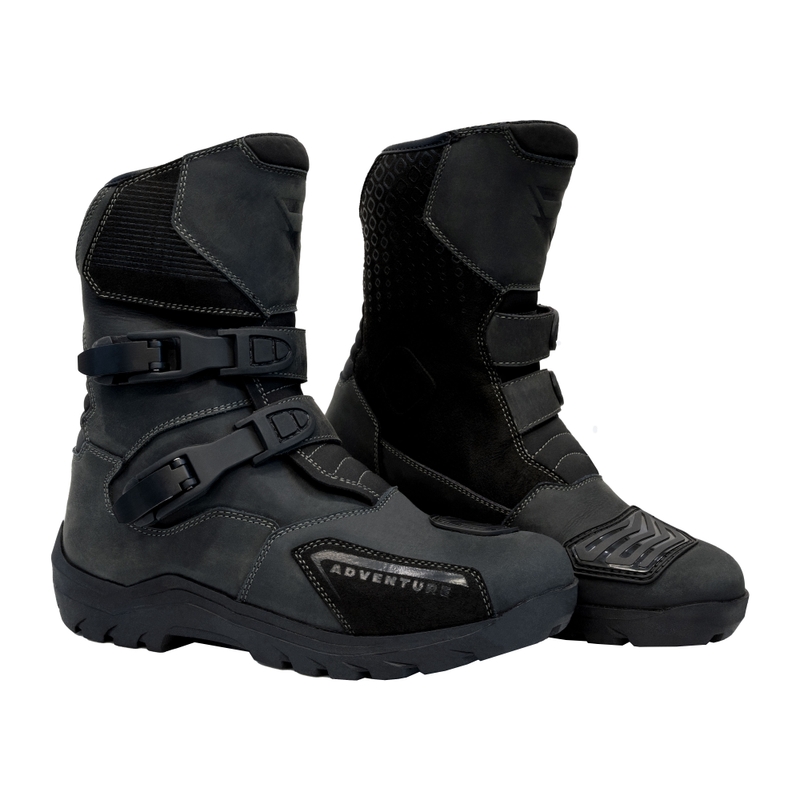 Mootorrattasaapad Street Racer Adventure Low WP must - II klass
