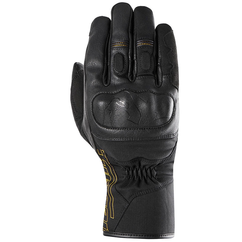 Naiste Furygan Oslo D3O® PrimaLoft® Lady mustad ja kuldsed mootorratta kindad