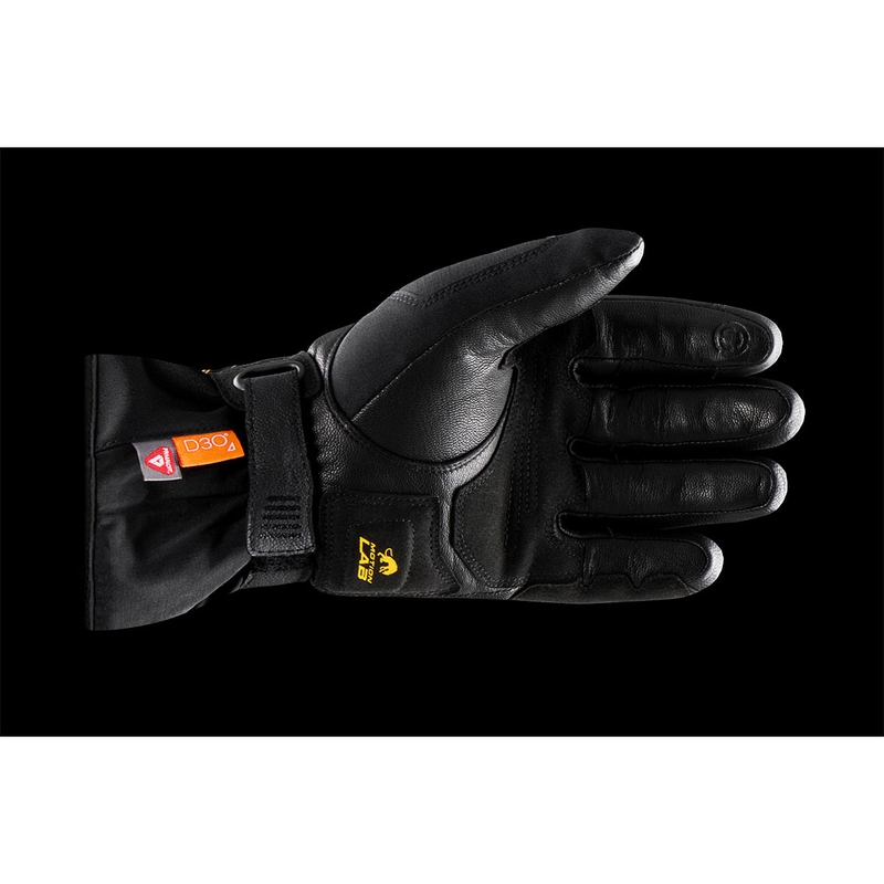 Naiste Furygan Oslo D3O® PrimaLoft® Lady mustad ja kuldsed mootorratta kindad