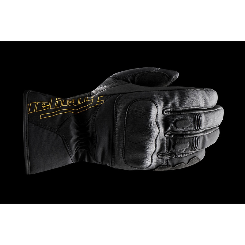 Naiste Furygan Oslo D3O® PrimaLoft® Lady mustad ja kuldsed mootorratta kindad