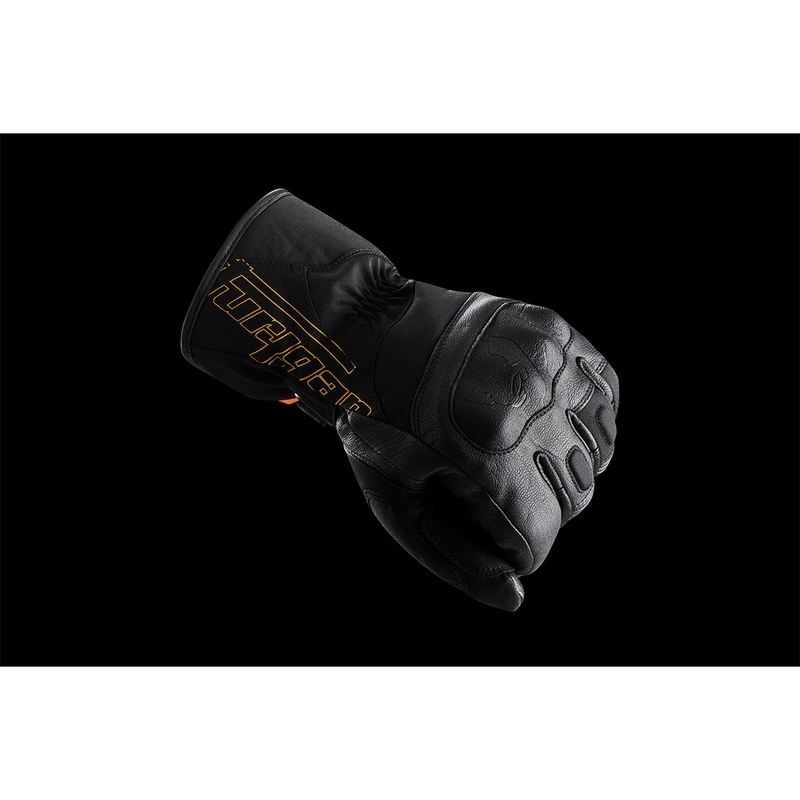 Naiste Furygan Oslo D3O® PrimaLoft® Lady mustad ja kuldsed mootorratta kindad