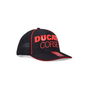 Ducati Laser Performance Midvisor Cap must ja punane